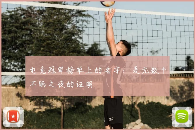 电竞冠军榜单上的名字,是无数个不眠之夜的证明